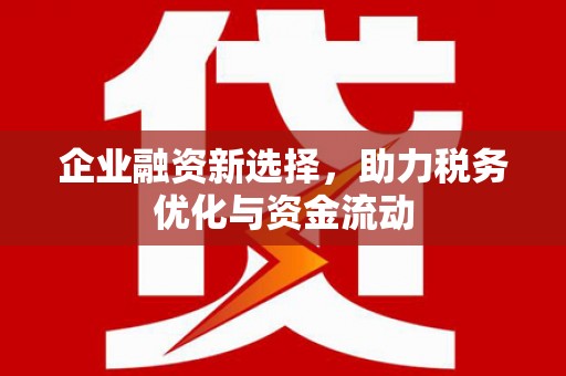 镇安企业融资新选择，助力税务优化与资金流动