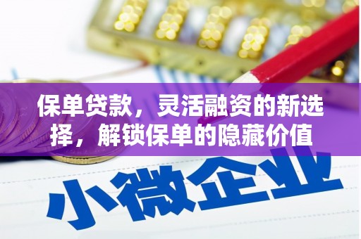 镇安保单贷款，灵活融资的新选择，解锁保单的隐藏价值