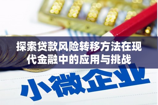 镇安探索贷款风险转移方法在现代金融中的应用与挑战