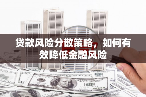 镇安贷款风险分散策略，如何有效降低金融风险