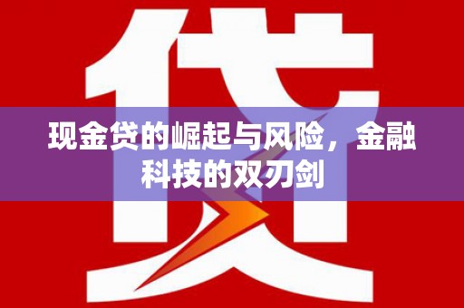 镇安现金贷的崛起与风险，金融科技的双刃剑