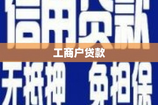 镇安工商户贷款