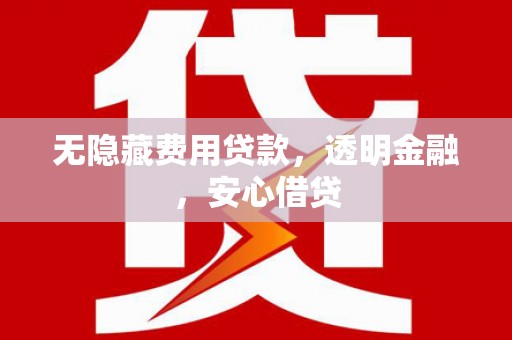 镇安无隐藏费用贷款，透明金融，安心借贷