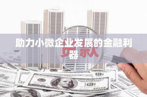 镇安助力小微企业发展的金融利器