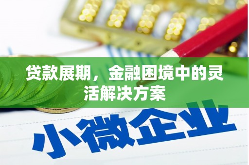 镇安贷款展期，金融困境中的灵活解决方案