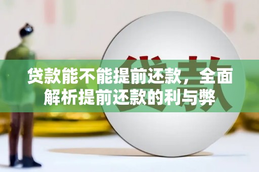 镇安贷款能不能提前还款，全面解析提前还款的利与弊