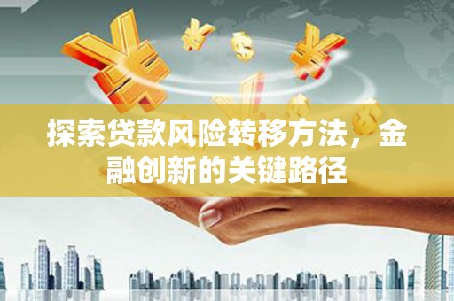 镇安探索贷款风险转移方法，金融创新的关键路径