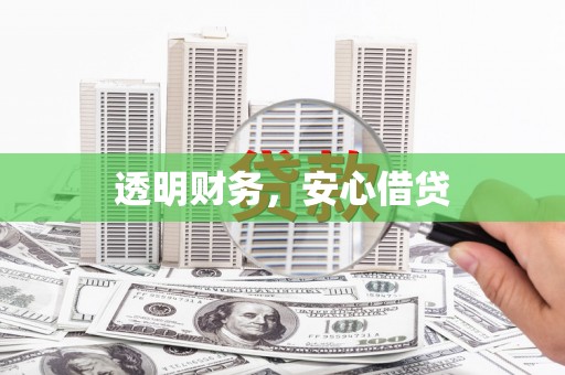 镇安透明财务，安心借贷