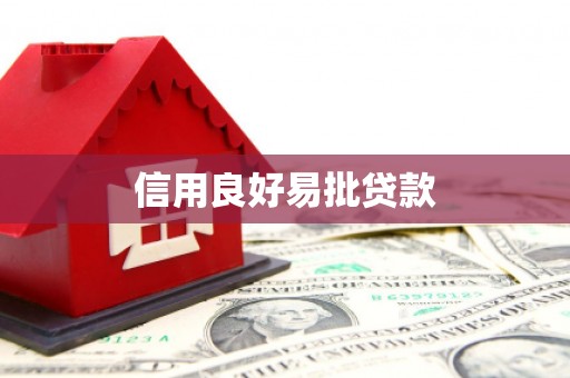 镇安信用良好易批贷款