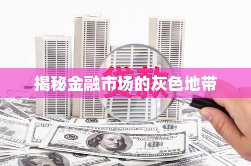 镇安揭秘金融市场的灰色地带