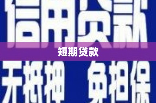 镇安短期贷款